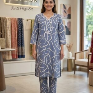 20% OFF ON KEVLOR Premium KURTI PALAZZO SET 100% comfort fitting