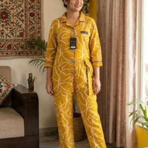 20% OFF ON KEVLOR LOTUS Pure VISCOSE CORD-SET 100% comfort fitting - Yellow White, sx